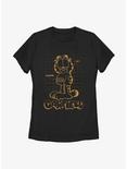 Garfield Cat Schematic Women's T-Shirt, BLACK, hi-res
