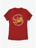 Garfield Not Listening Women's T-Shirt, RED, hi-res