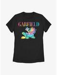 Garfield Tie-Dye Cat Women's T-Shirt, BLACK, hi-res