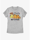 Garfield and Odie Nap Attack Women's T-Shirt, ATH HTR, hi-res
