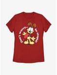 Garfield Odie Be Stupid Women's T-Shirt, RED, hi-res
