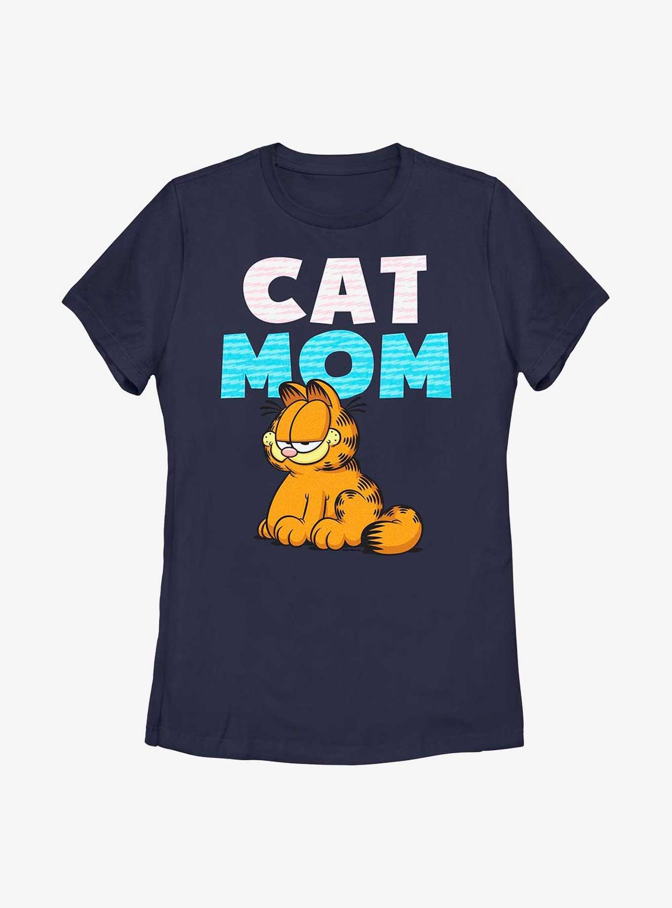 Garfield Cat Mom Women's T-Shirt, NAVY, hi-res