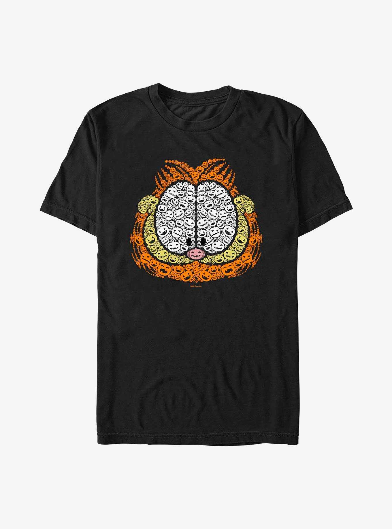 Garfield Pumpkin Face Fill T-Shirt, , hi-res