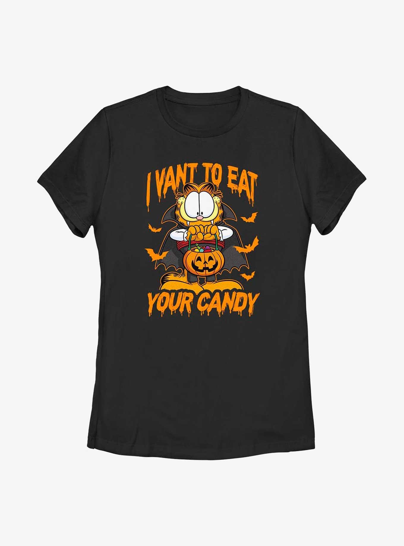 Garfield Dracula Cat Women's T-Shirt, BLACK, hi-res