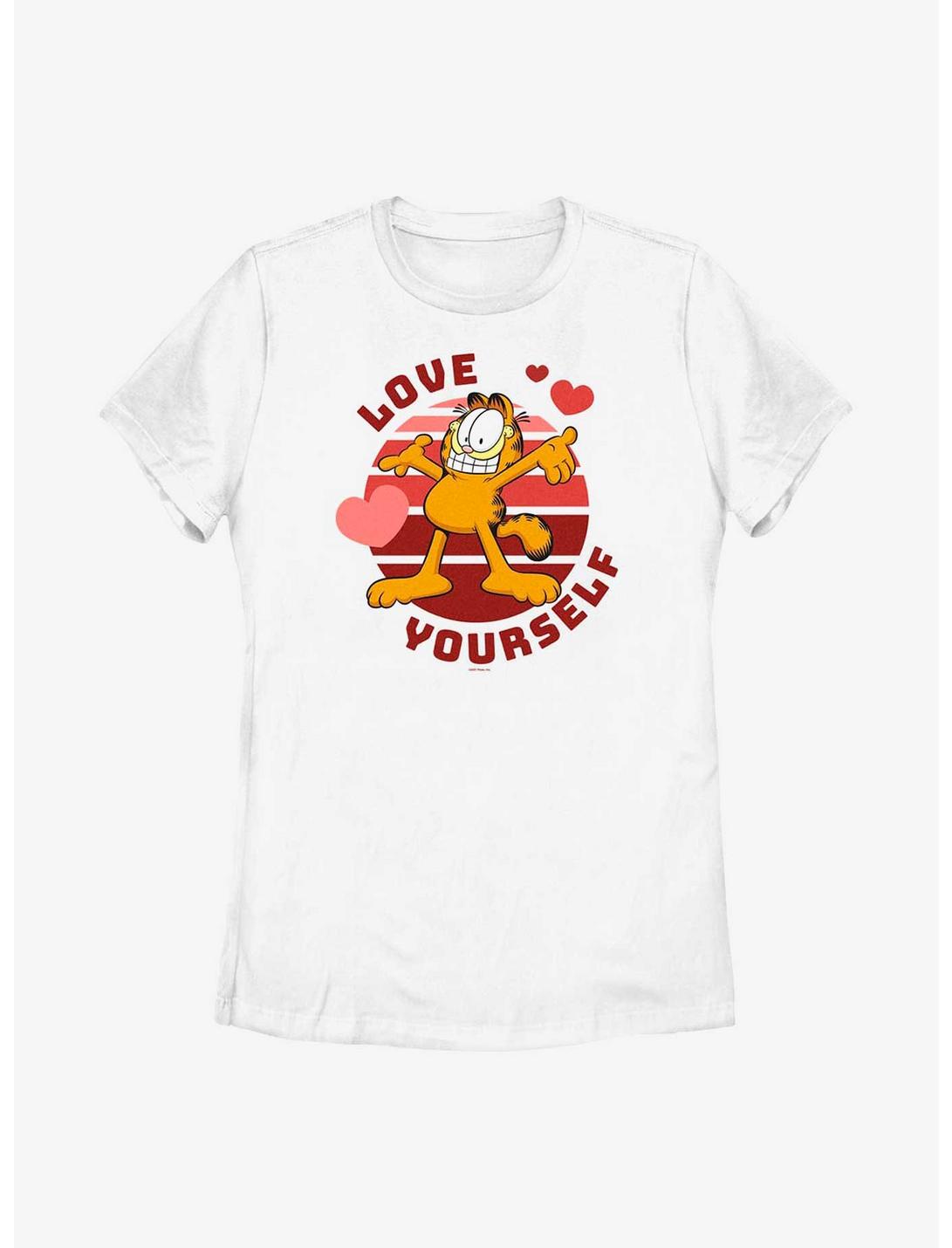 Garfield Self Love Women's T-Shirt, WHITE, hi-res