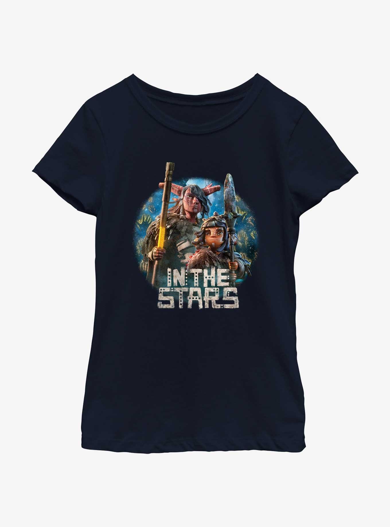 Star Wars: Visions In The Stars Youth Girls T-Shirt, NAVY, hi-res