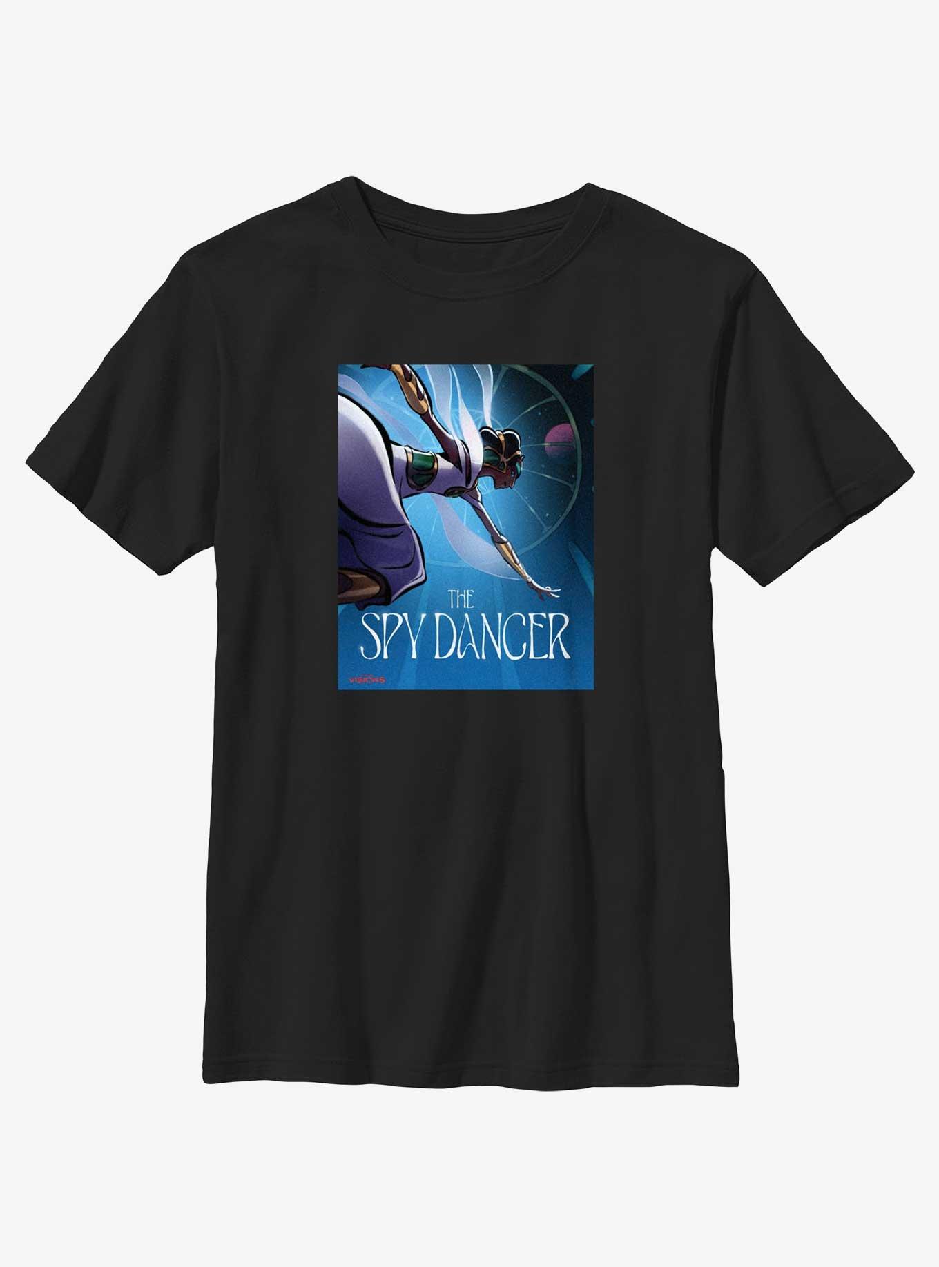 Star Wars: Visions The Spy Dancer Poster Youth T-Shirt, BLACK, hi-res