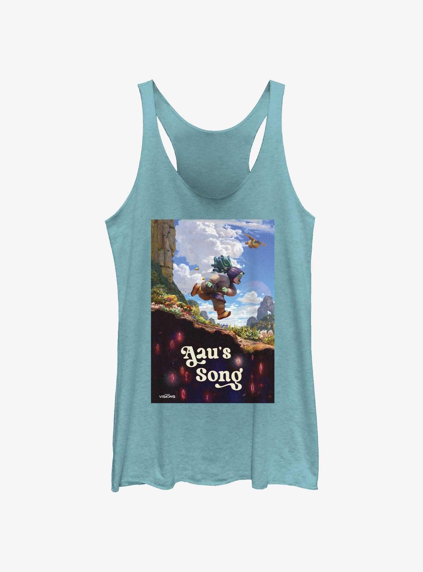 Star Wars: Visions Aau's Song Poster Womens Tank Top, TAHI BLUE, hi-res