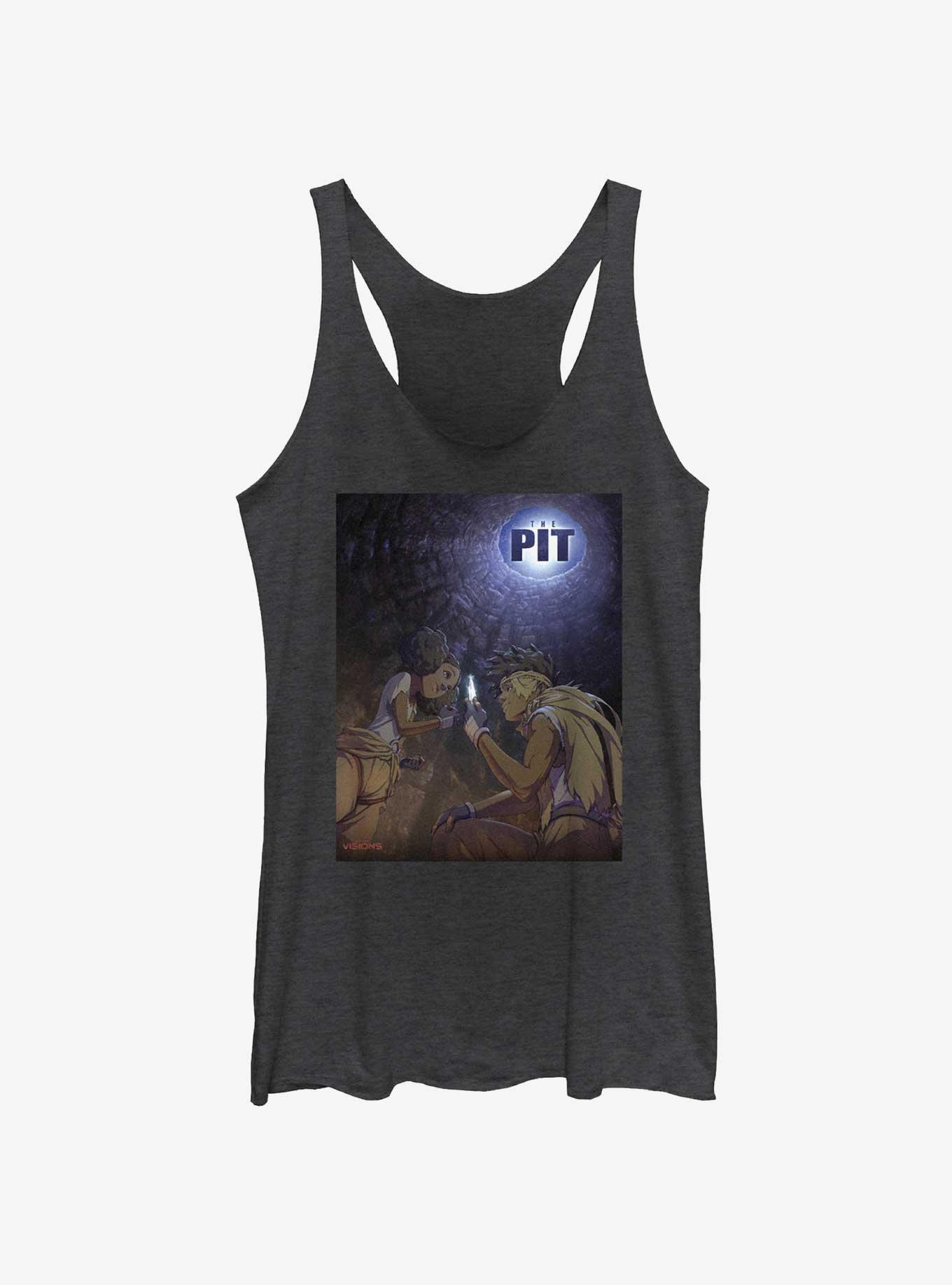 Star Wars: Visions The Pit Poster Womens Tank Top, BLK HTR, hi-res