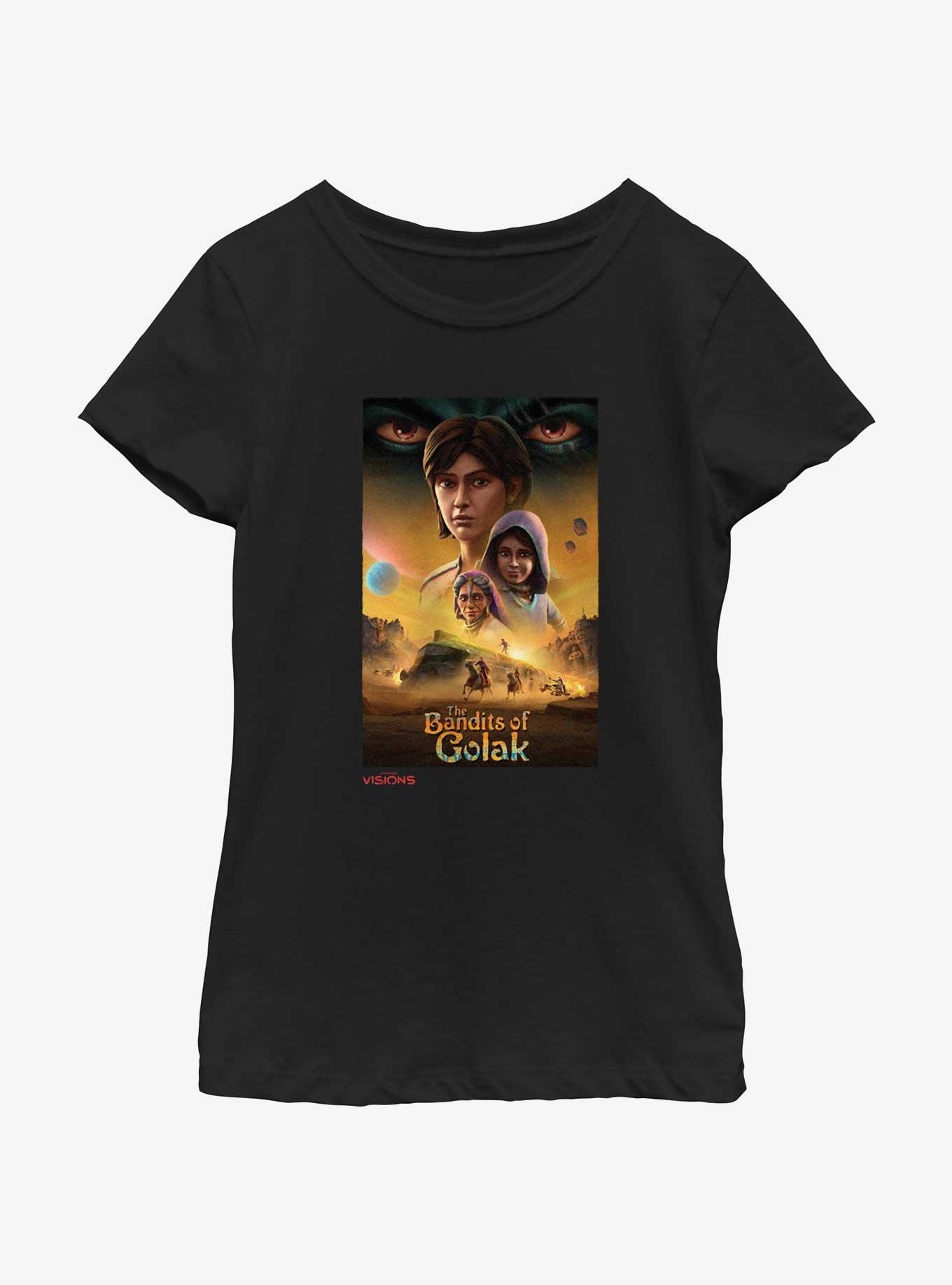 Star Wars: Visions The Bandits of Golak Poster Youth Girls T-Shirt, , hi-res