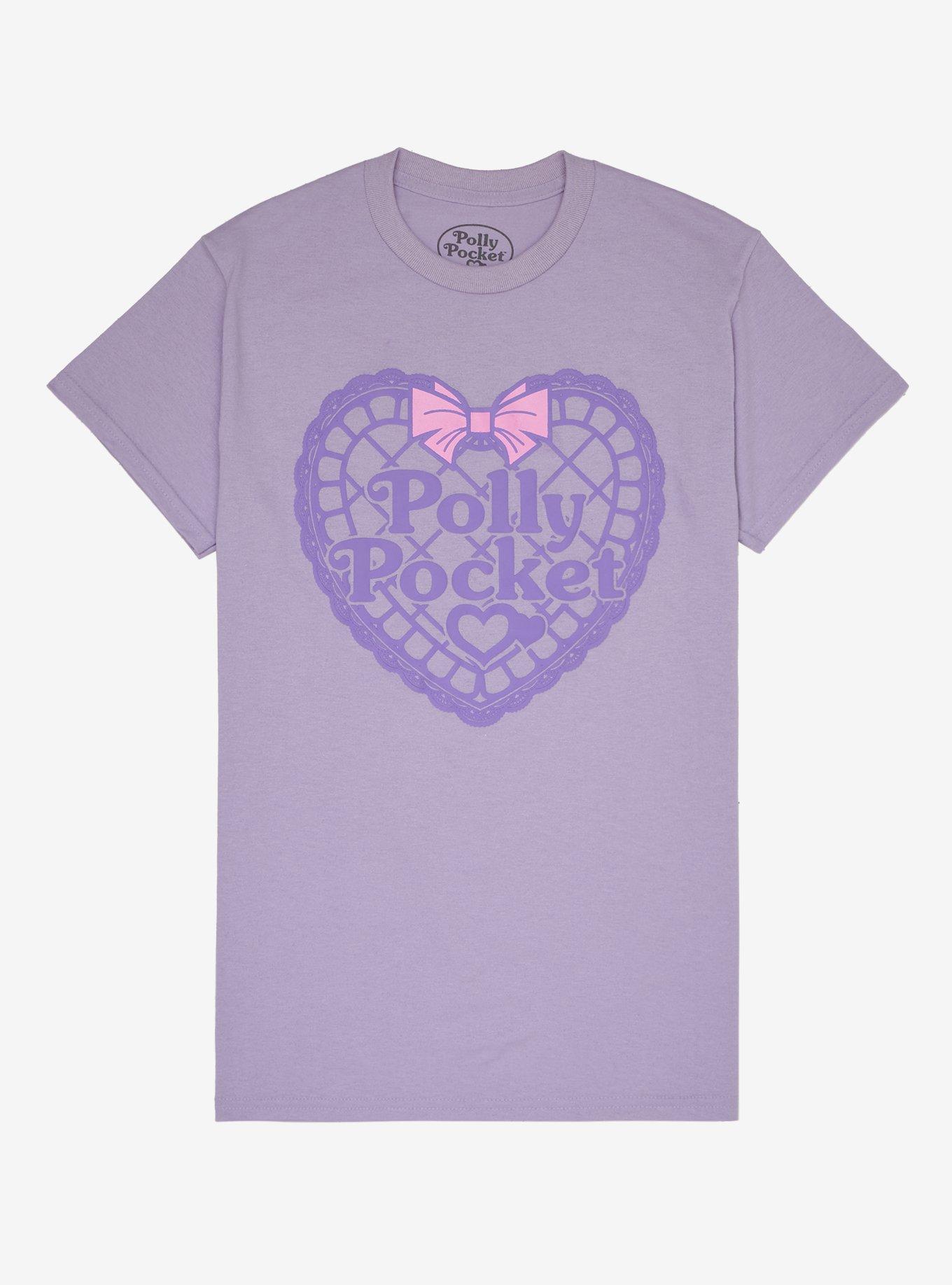Polly Pocket Heart Logo Boyfriend Fit Girls T-Shirt, MULTI, hi-res