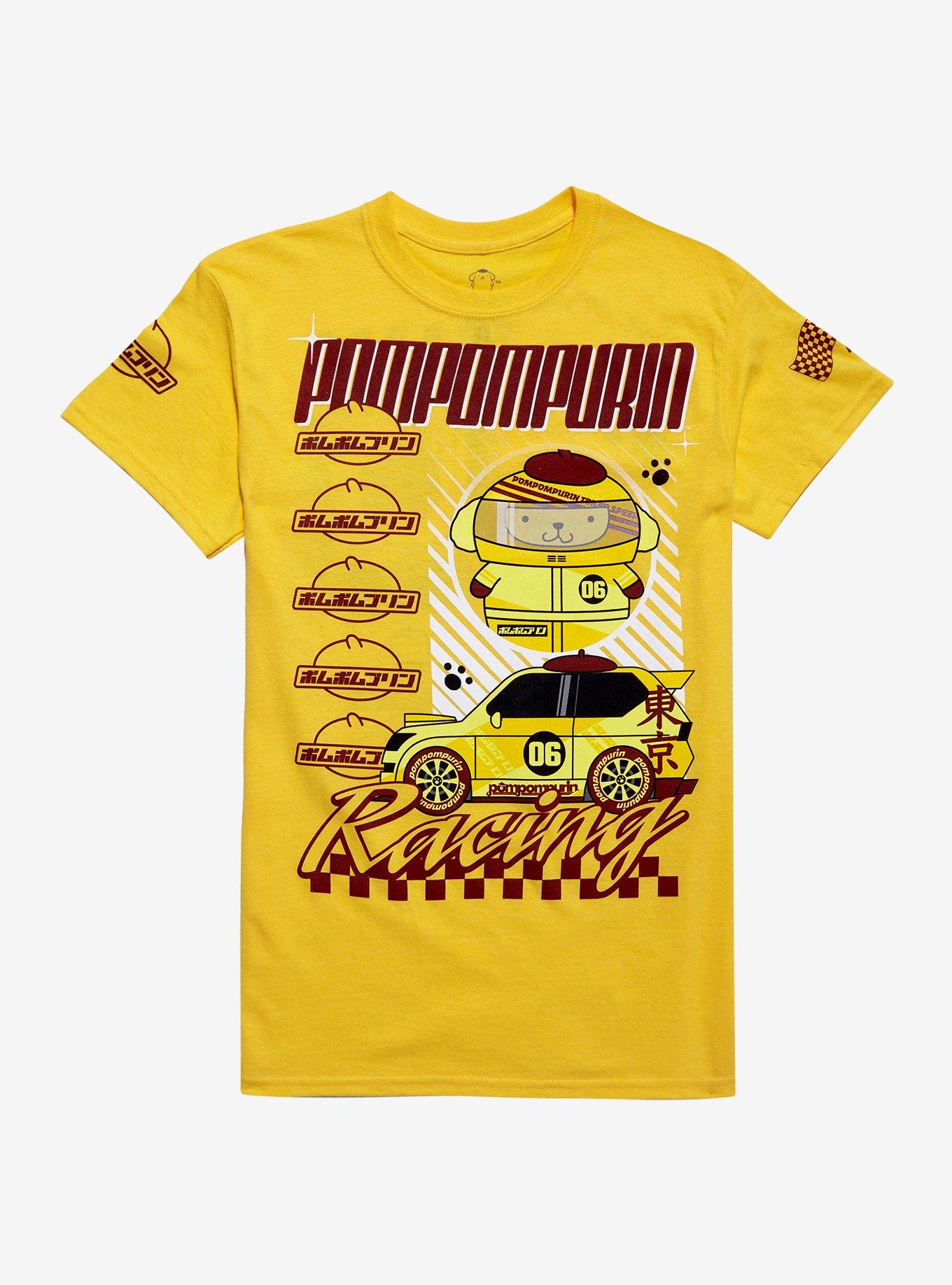 Pompompurin Racing Boyfriend Fit Girls T-Shirt, MULTI, hi-res