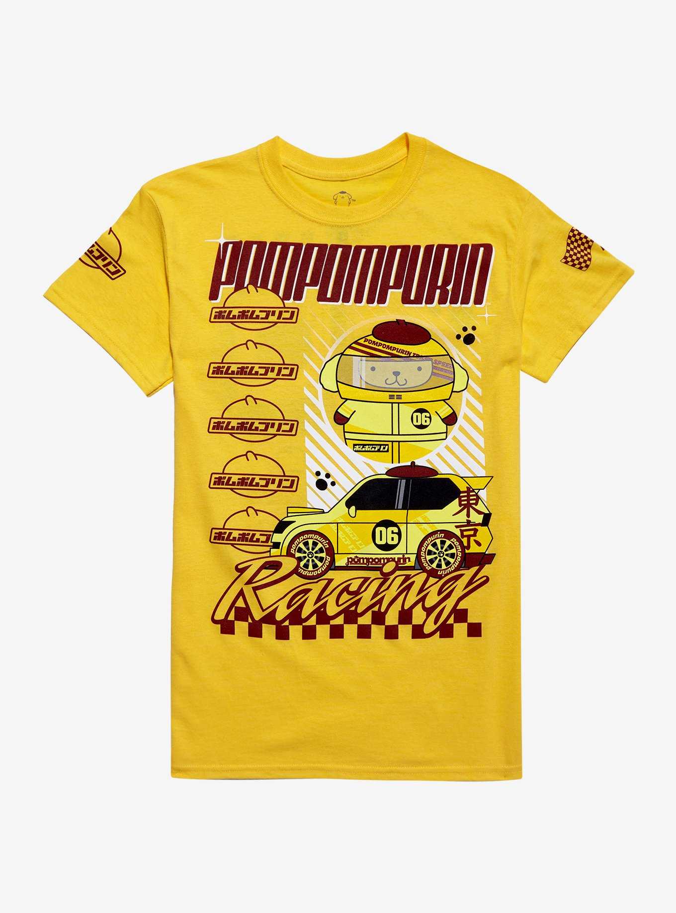 Pompompurin Racing Boyfriend Fit Girls T-Shirt, , hi-res