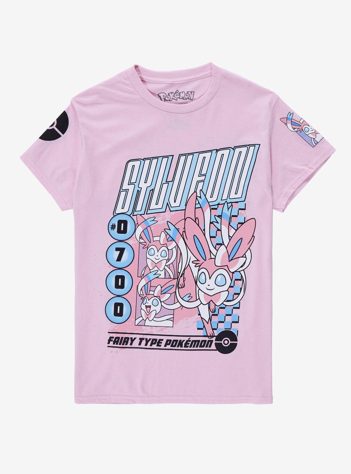 Hot Topic Pokemon Slowpoke Flowers Boyfriend Fit Girls T-Shirt