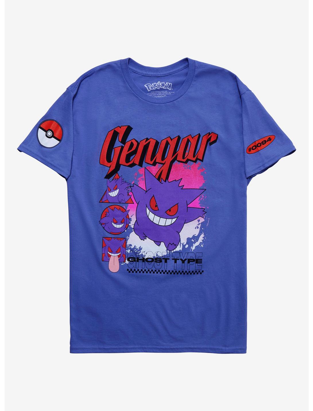 Pokemon Gengar Ghost-Type Boyfriend Fit Girls T-Shirt, MULTI, hi-res