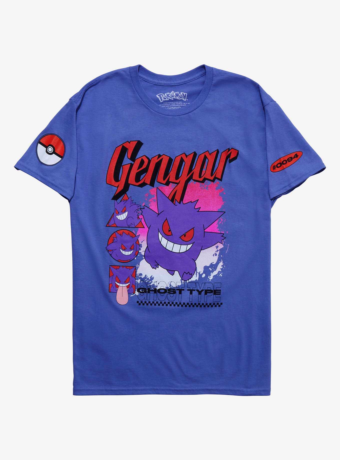 Pokemon Gengar Ghost-Type Boyfriend Fit Girls T-Shirt, , hi-res