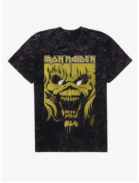 Iron Maiden Eddie Stencil Mineral Wash Extra Soft T-Shirt, , hi-res