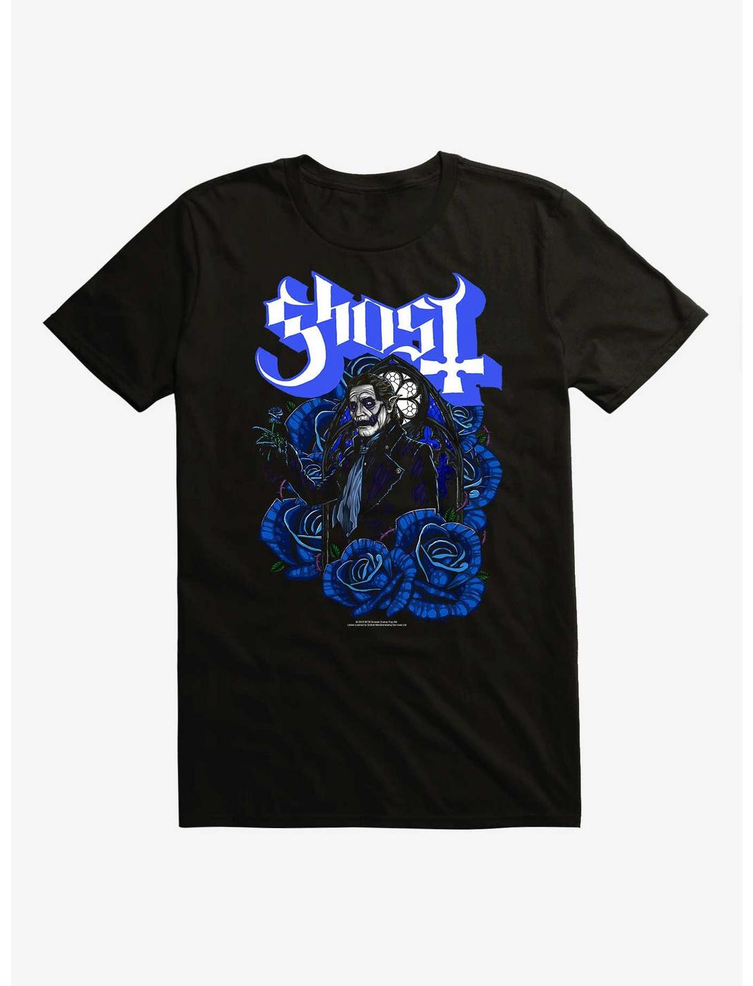 Ghost Floral Extra Soft T-Shirt, BLACK, hi-res