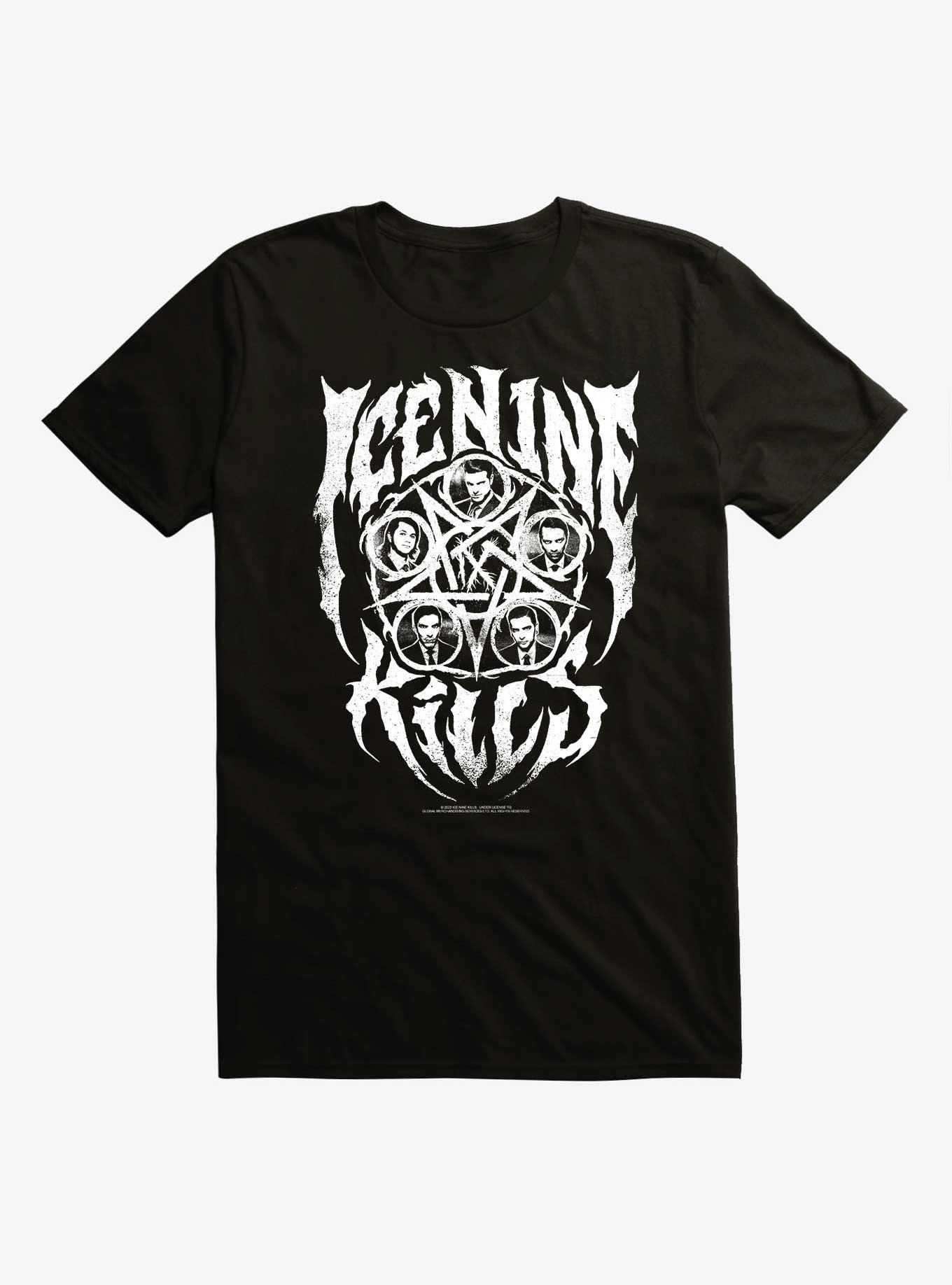 Ice Nine Kills Group Extra Soft T-Shirt, BLACK, hi-res