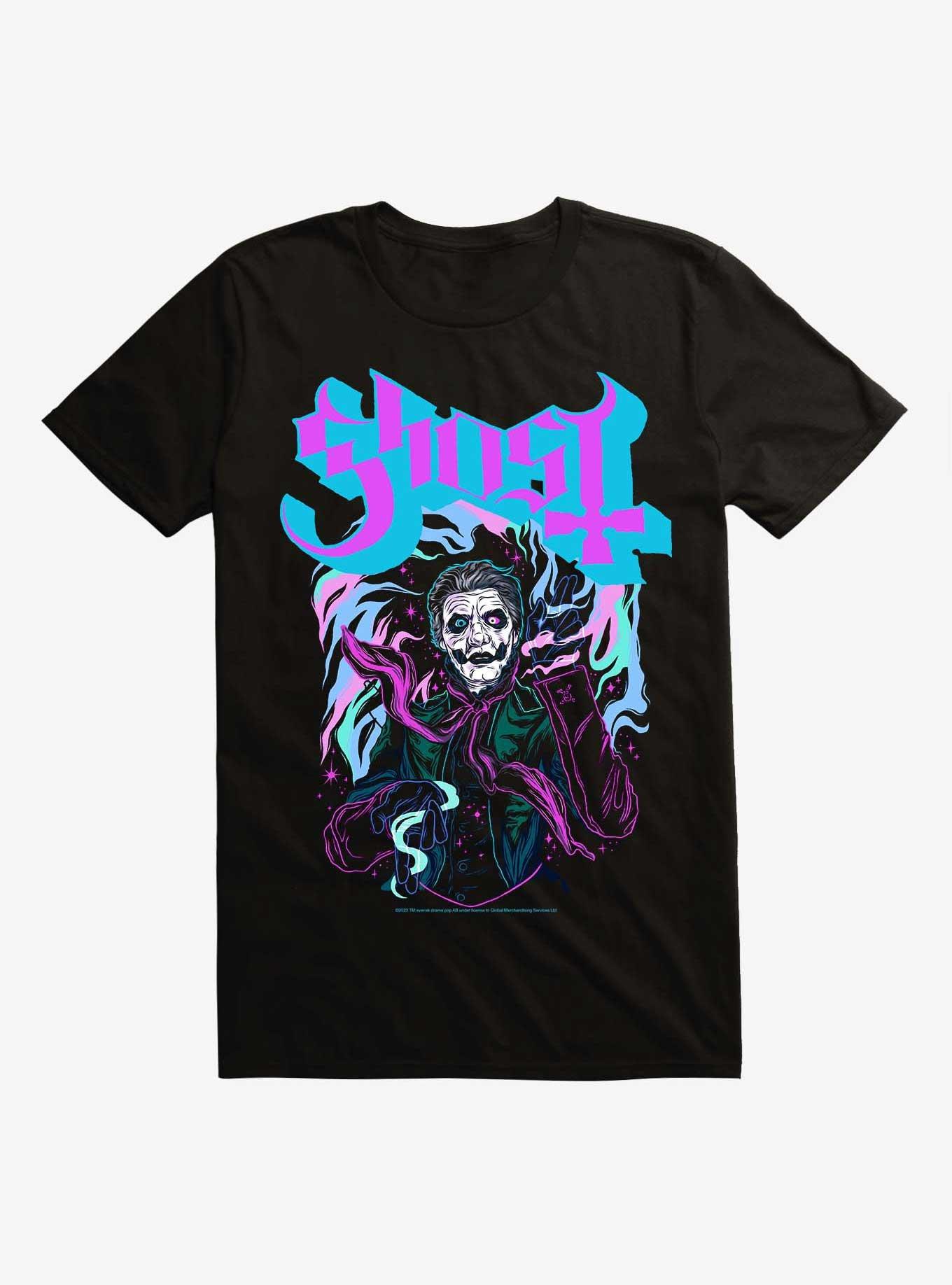 Ghost Purple Smoke Extra Soft T-Shirt, BLACK, hi-res