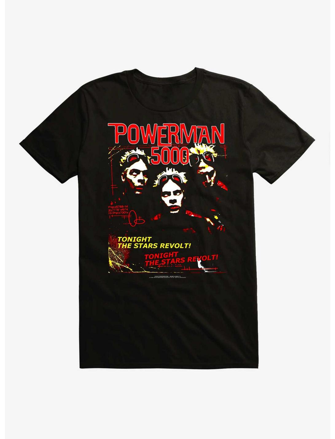 Powerman 5000 The Stars Revolt Extra Soft T-Shirt, BLACK, hi-res