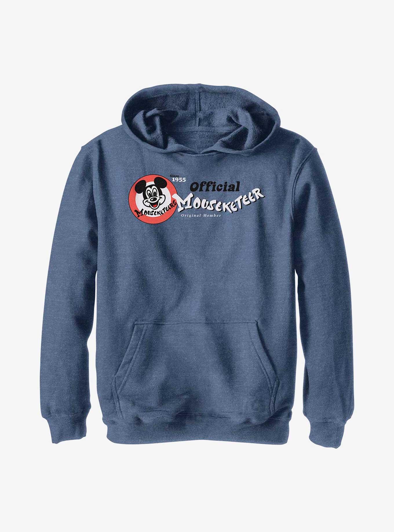 Disney100 Mickey Mouse Mouseketeer Youth Hoodie, NAVY HTR, hi-res