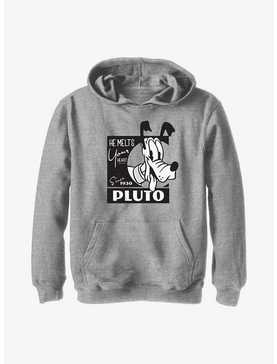 Disney100 Pluto Melts Your Heart Youth Hoodie, , hi-res