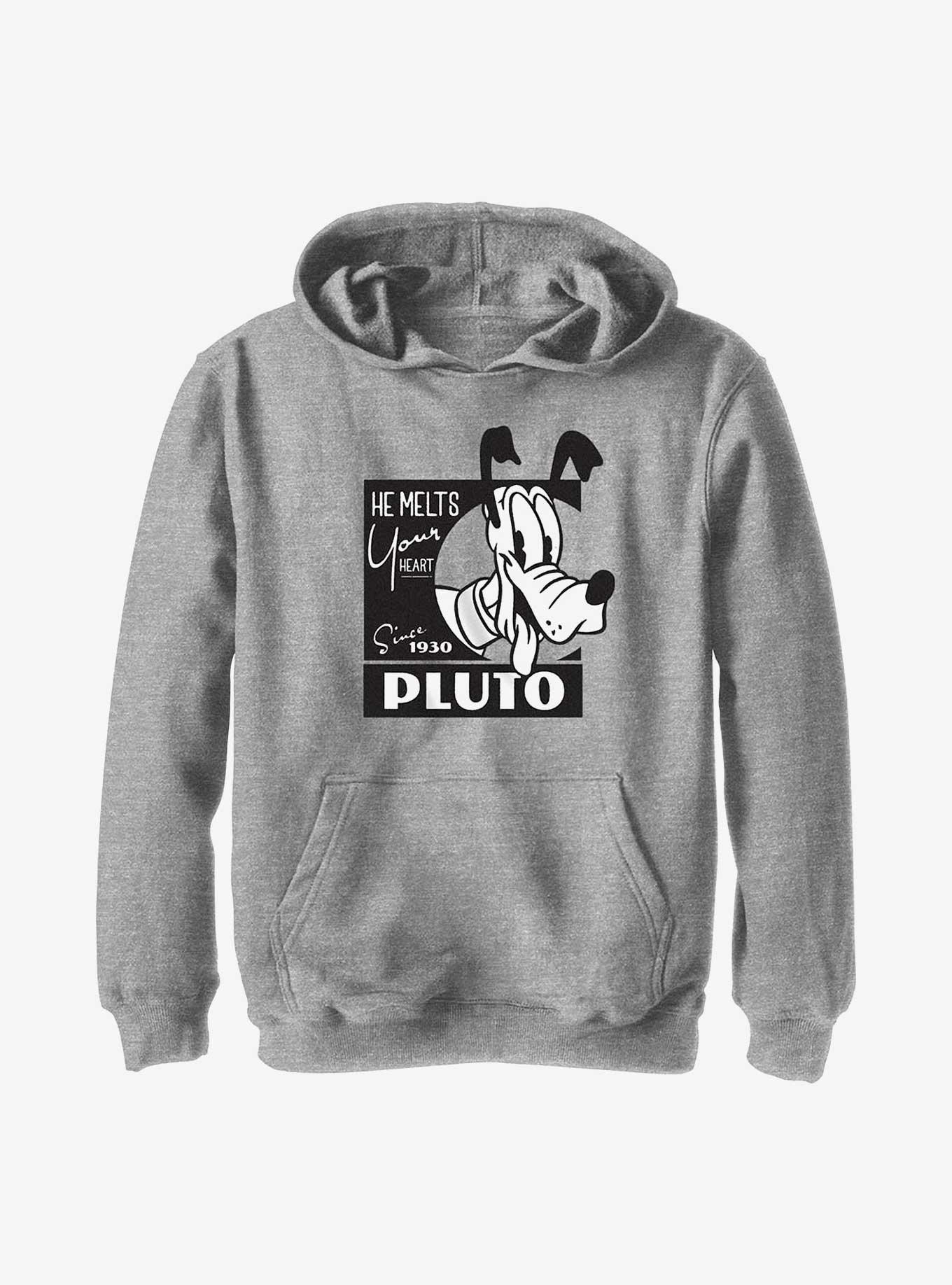 Disney100 Pluto Melts Your Heart Youth Hoodie, , hi-res