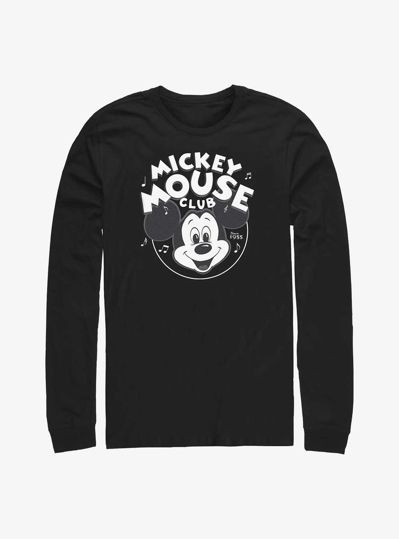 Disney100 Mickey Mouse Music Club Long-Sleeve T-Shirt, BLACK, hi-res