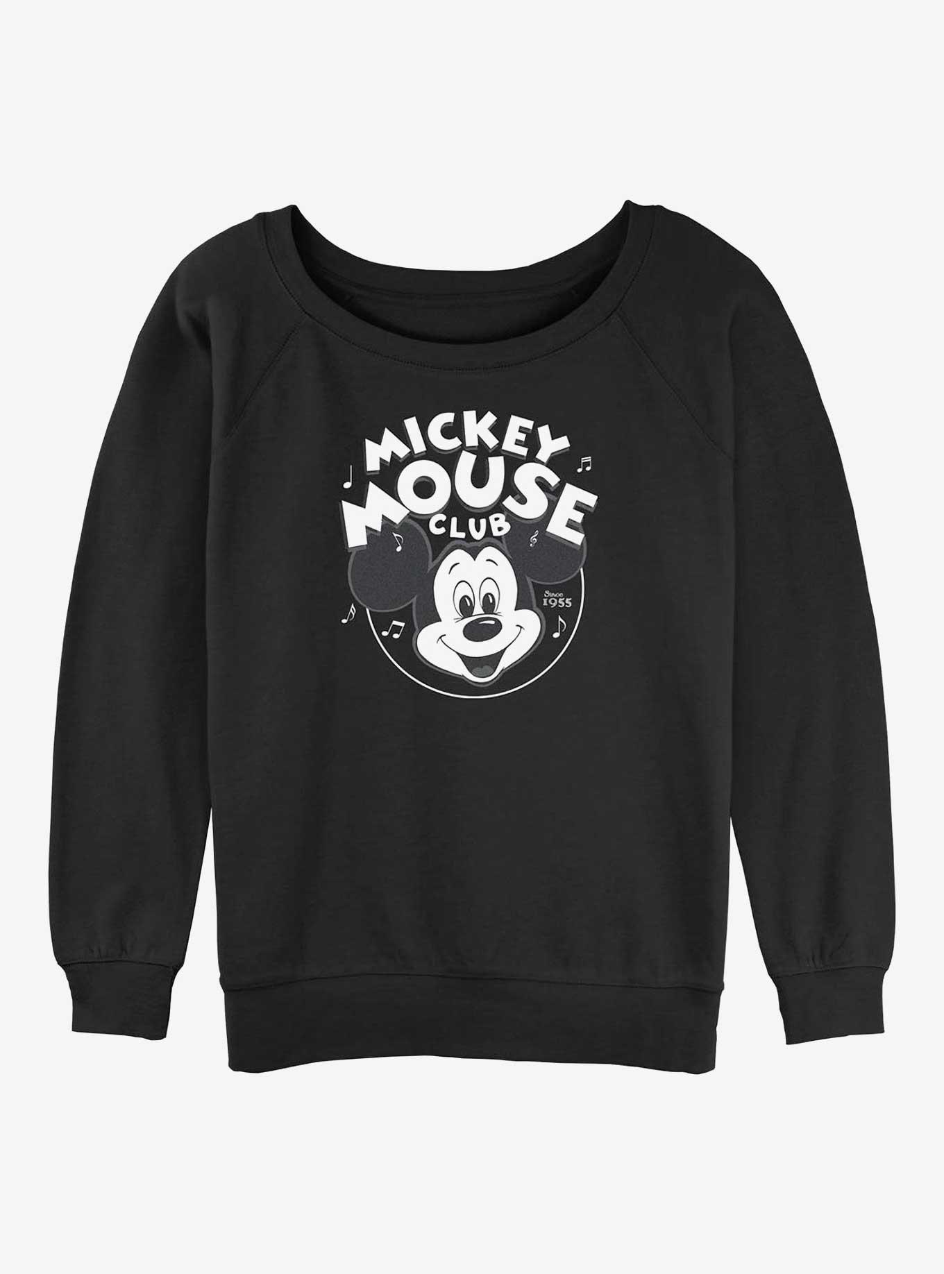 Disney100 Mickey Mouse Music Club Womens Slouchy Sweatshirt, , hi-res