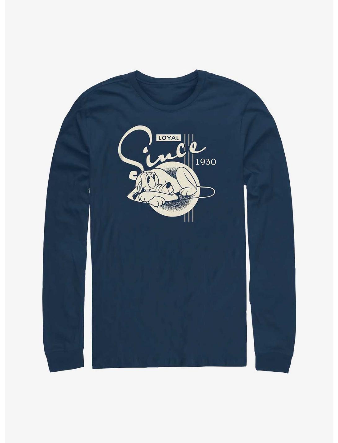 Disney100 Pluto Loyal Long-Sleeve T-Shirt, NAVY, hi-res