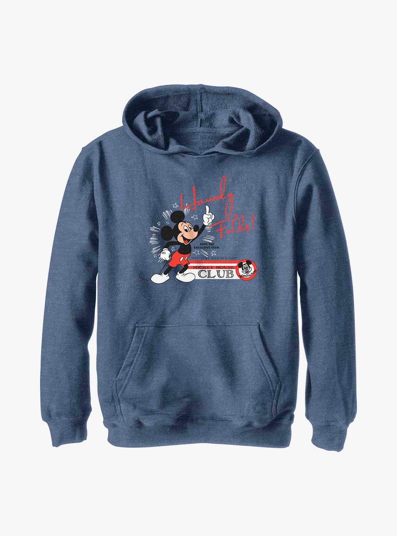 Navy blue mickey mouse hoodie hot sale