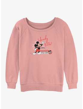 Disney100 Mickey Mouse Howdy Womens Slouchy Sweatshirt, , hi-res