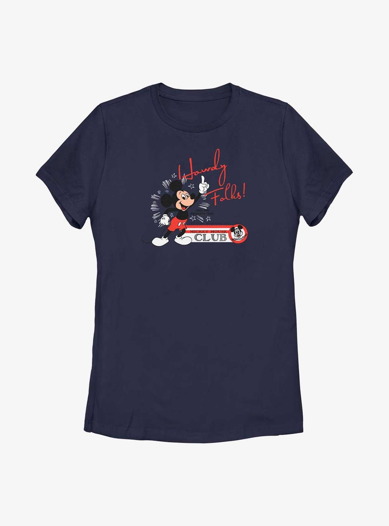 Disney100 Mickey Mouse Howdy Womens T-Shirt, , hi-res