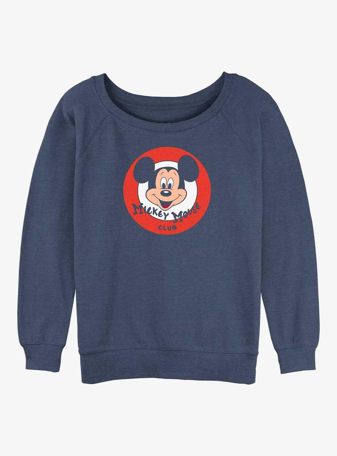 Disney100 Mickey Mouse Club Womens Slouchy Sweatshirt