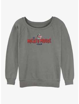 Disney100 Mickey Mouse Chest Womens Slouchy Sweatshirt, , hi-res