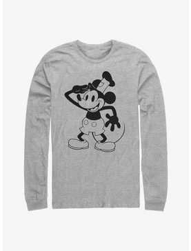 Disney100 Mickey Mouse Captain Mickey Sound Cartoon Long-Sleeve T-Shirt, , hi-res