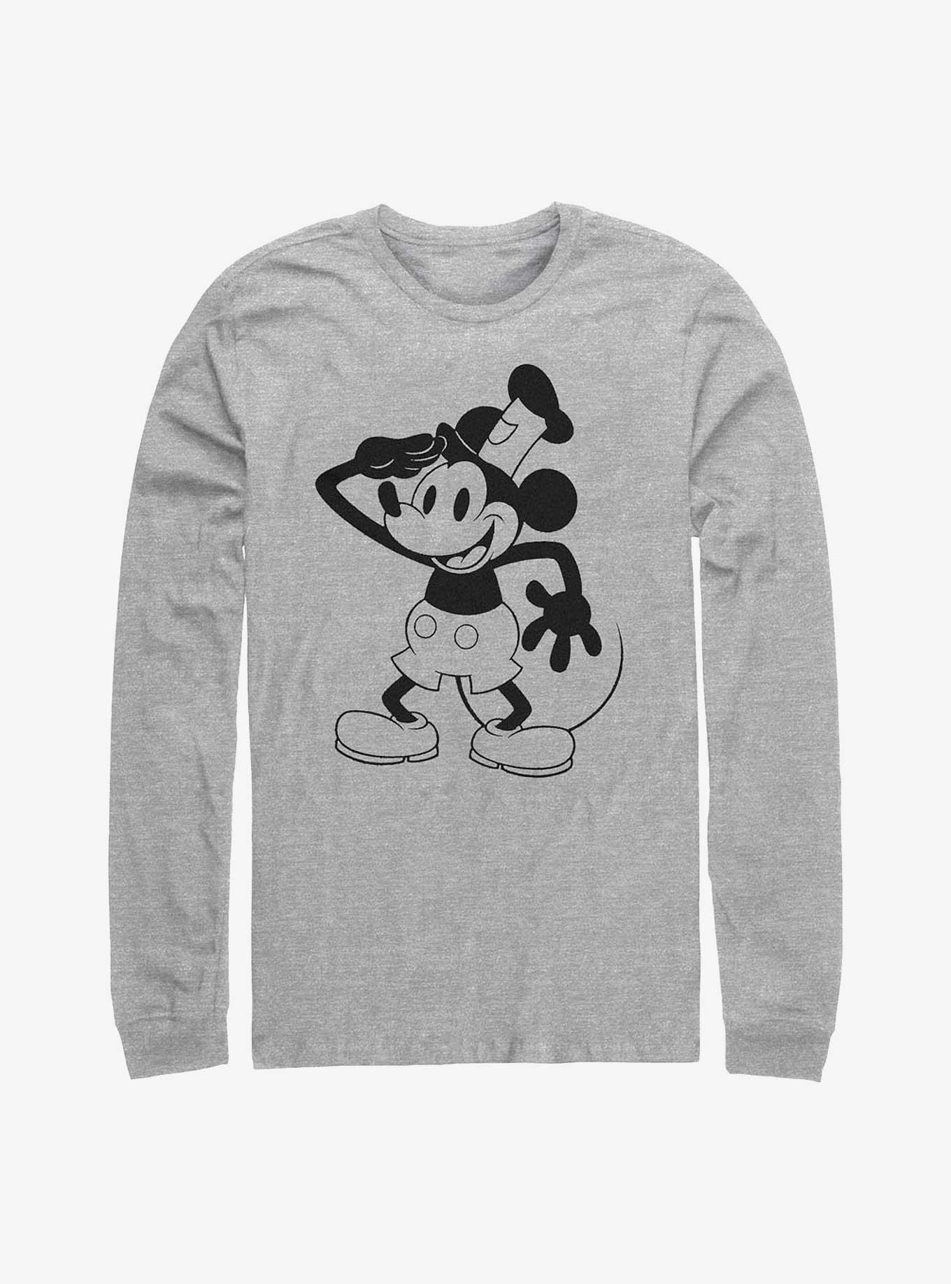 Disney100 Mickey Mouse Captain Mickey Sound Cartoon Long-Sleeve T-Shirt, , hi-res