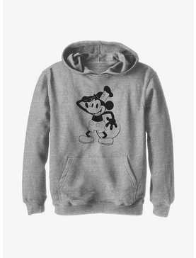 Disney100 Mickey Mouse Captain Mickey Sound Cartoon Youth Hoodie, , hi-res