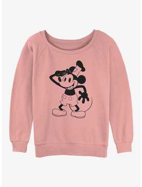 Disney100 Mickey Mouse Captain Mickey Sound Cartoon Womens Slouchy Sweatshirt, , hi-res