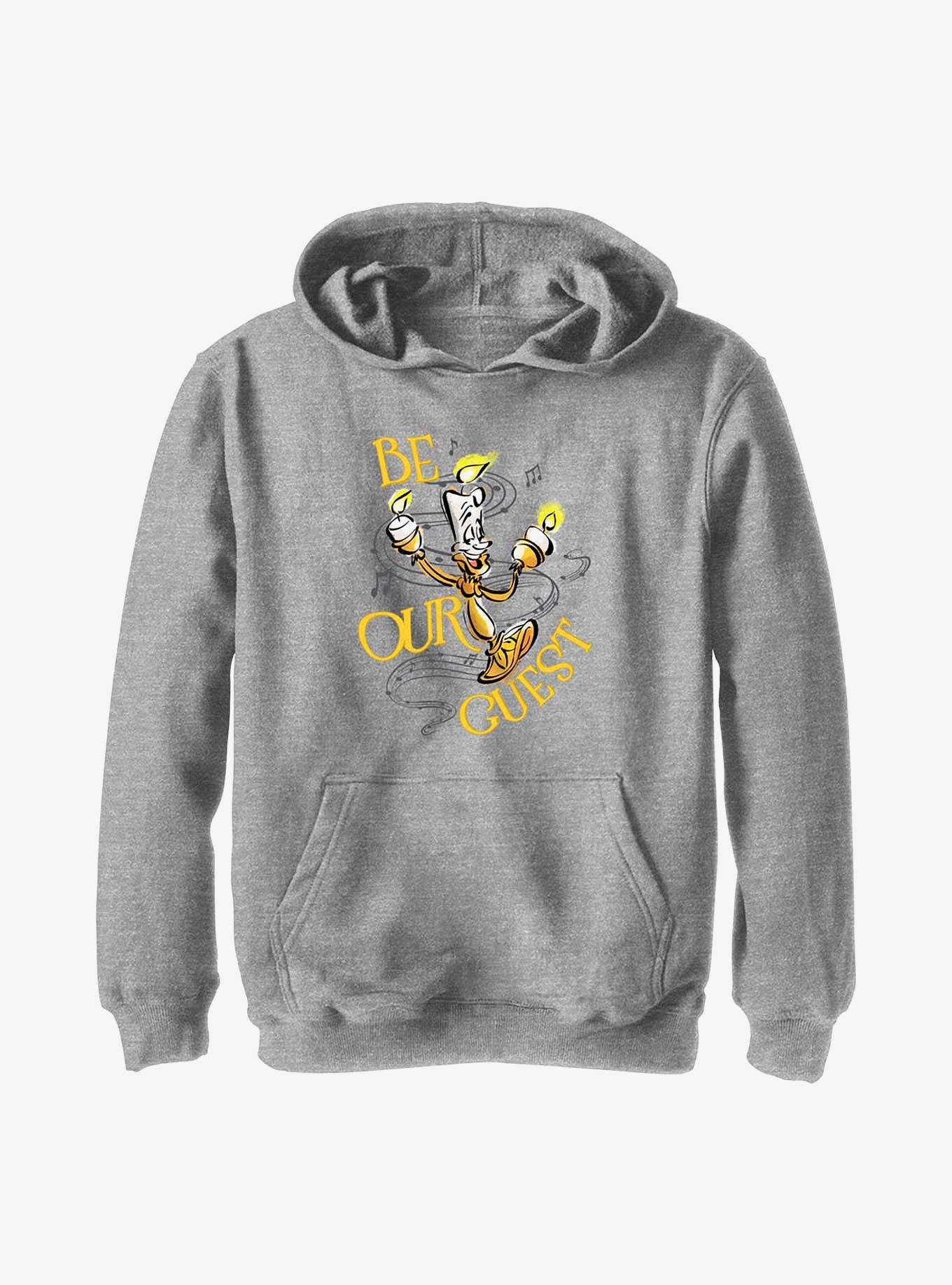 Disney100 Beauty And The Beast Be Our Guest Youth Hoodie, , hi-res