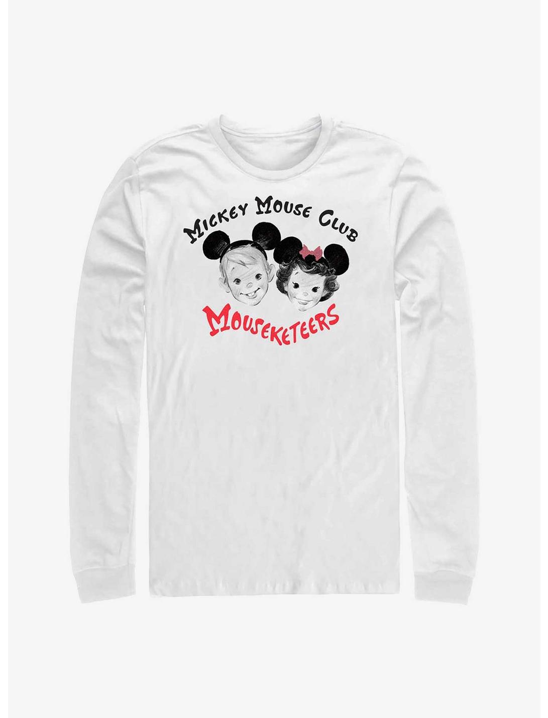 Disney100 Mickey Mouse Mouseketeers Club Long-Sleeve T-Shirt, WHITE, hi-res