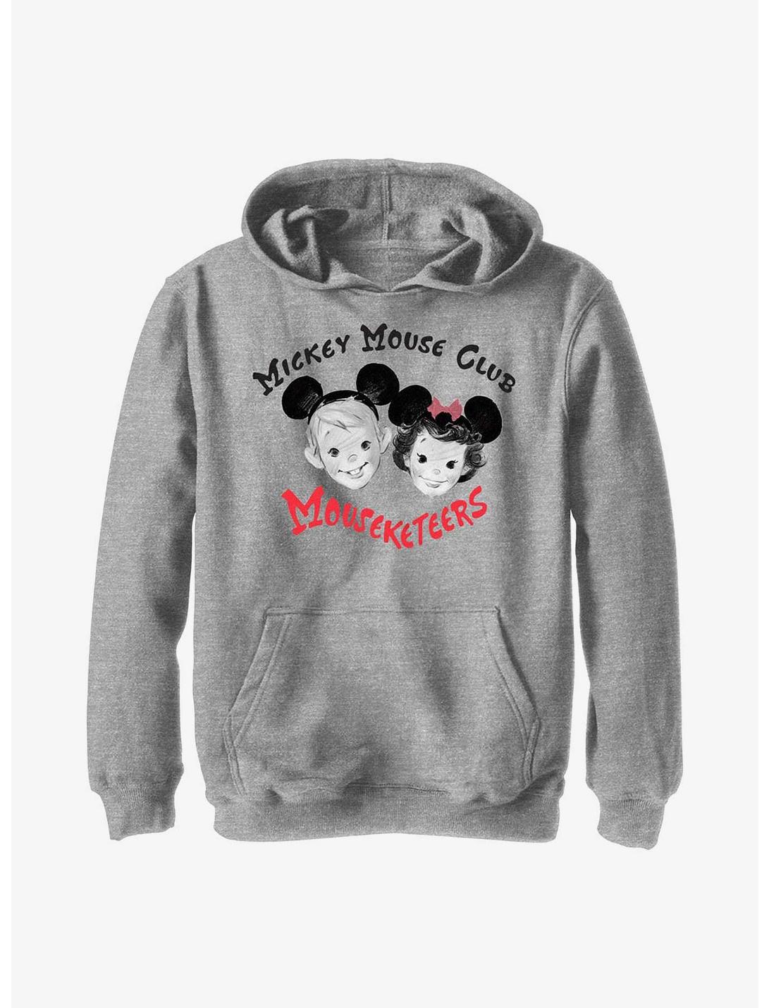 Disney100 Mickey Mouse Mouseketeers Club Youth Hoodie, ATH HTR, hi-res