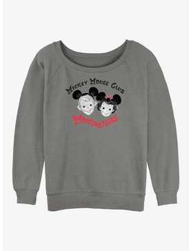 Disney100 Mickey Mouse Mouseketeers Club Womens Slouchy Sweatshirt, , hi-res