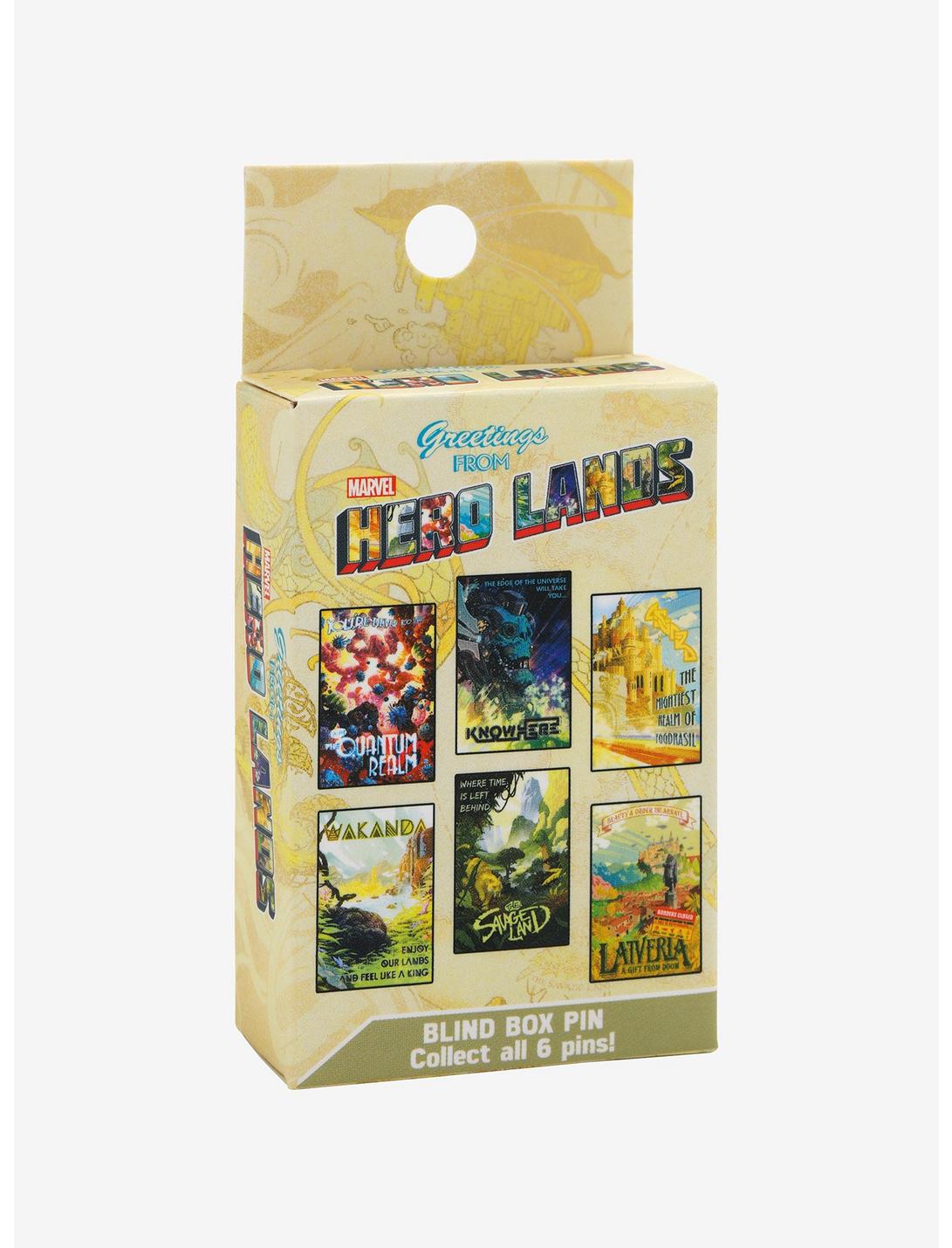 Marvel Hero Lands Poster Blind Box Enamel Pin, , hi-res