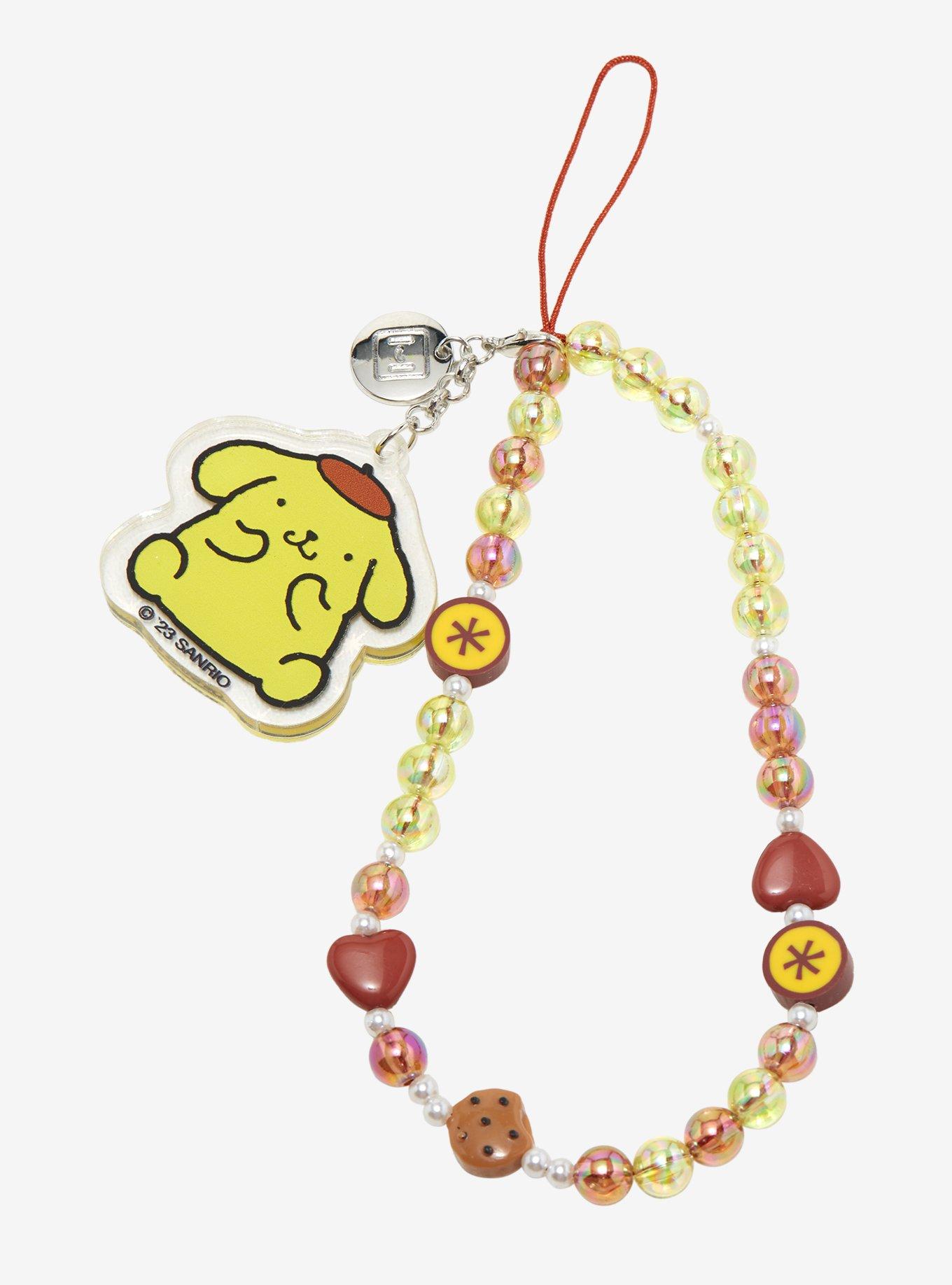 Sanrio Pompompurin Beaded Phone Wristlet, , hi-res