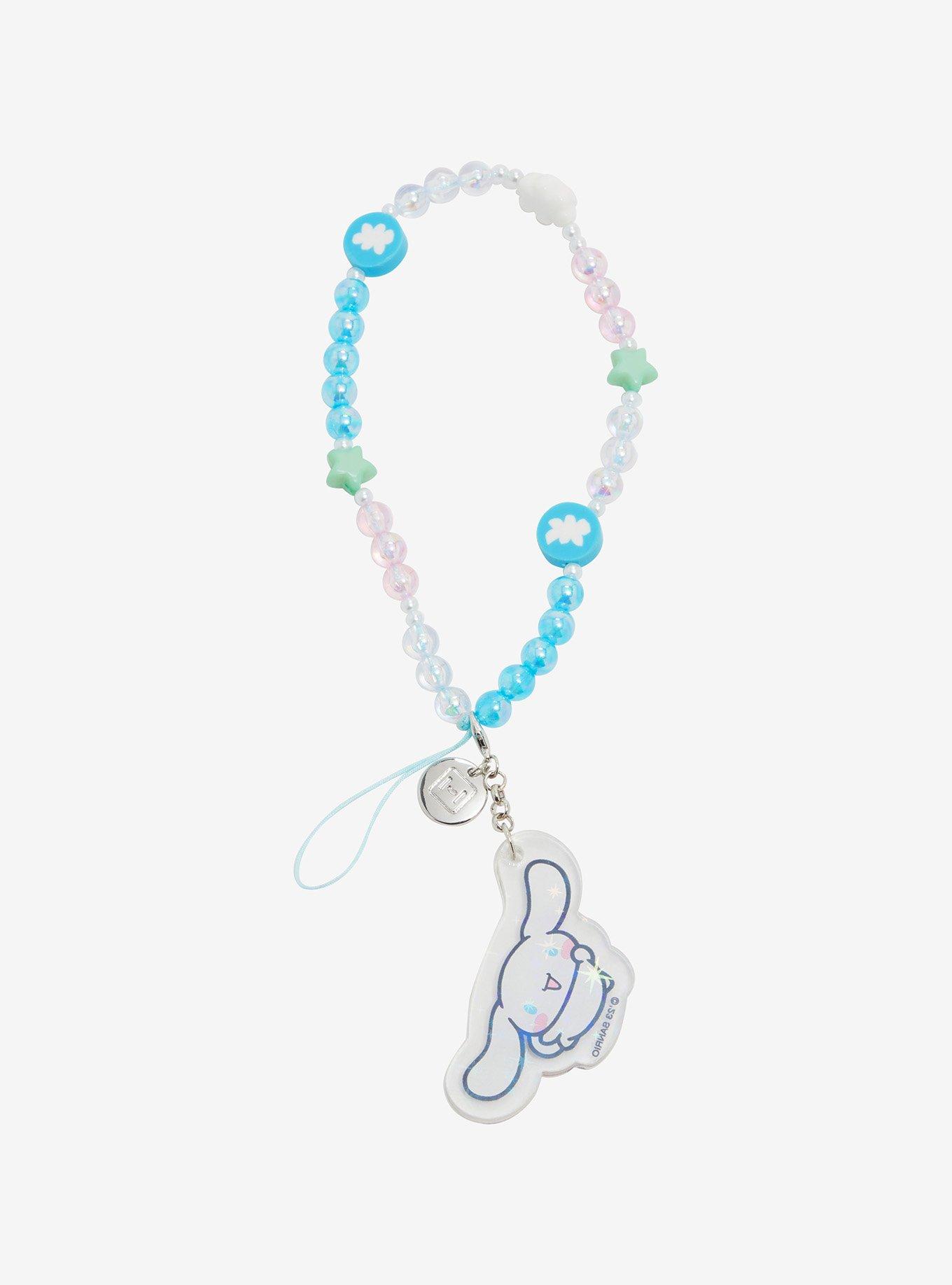 Sanrio Cinnamoroll Beaded Phone Wristlet, , hi-res