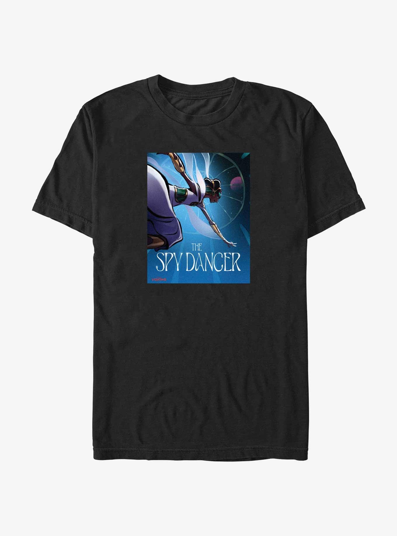 Star Wars: Visions The Spy Dancer Poster T-Shirt, BLACK, hi-res