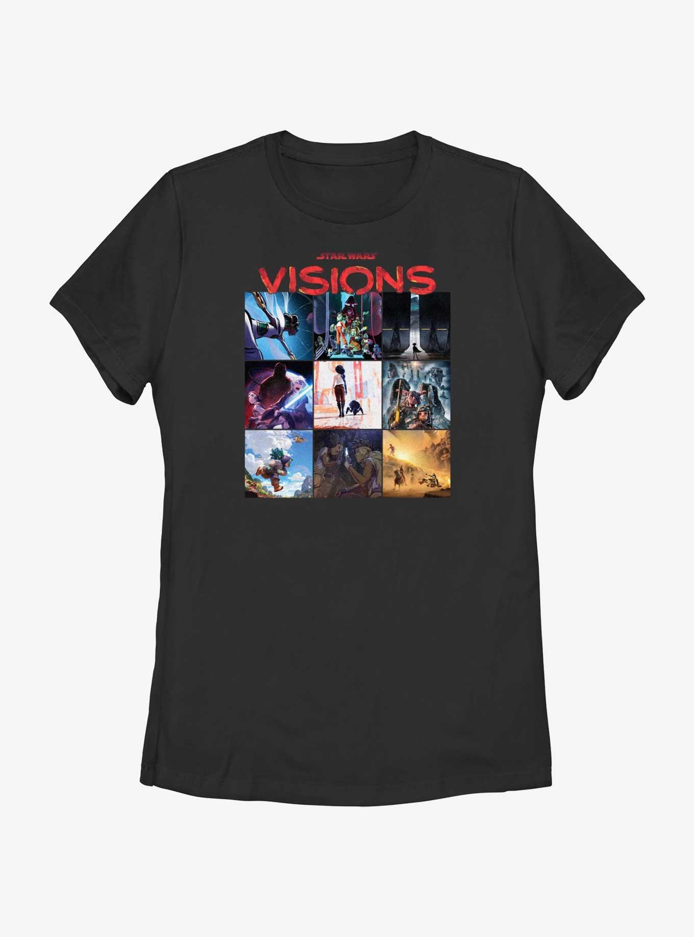 Star Wars: Visions Boxup Womens T-Shirt, BLACK, hi-res