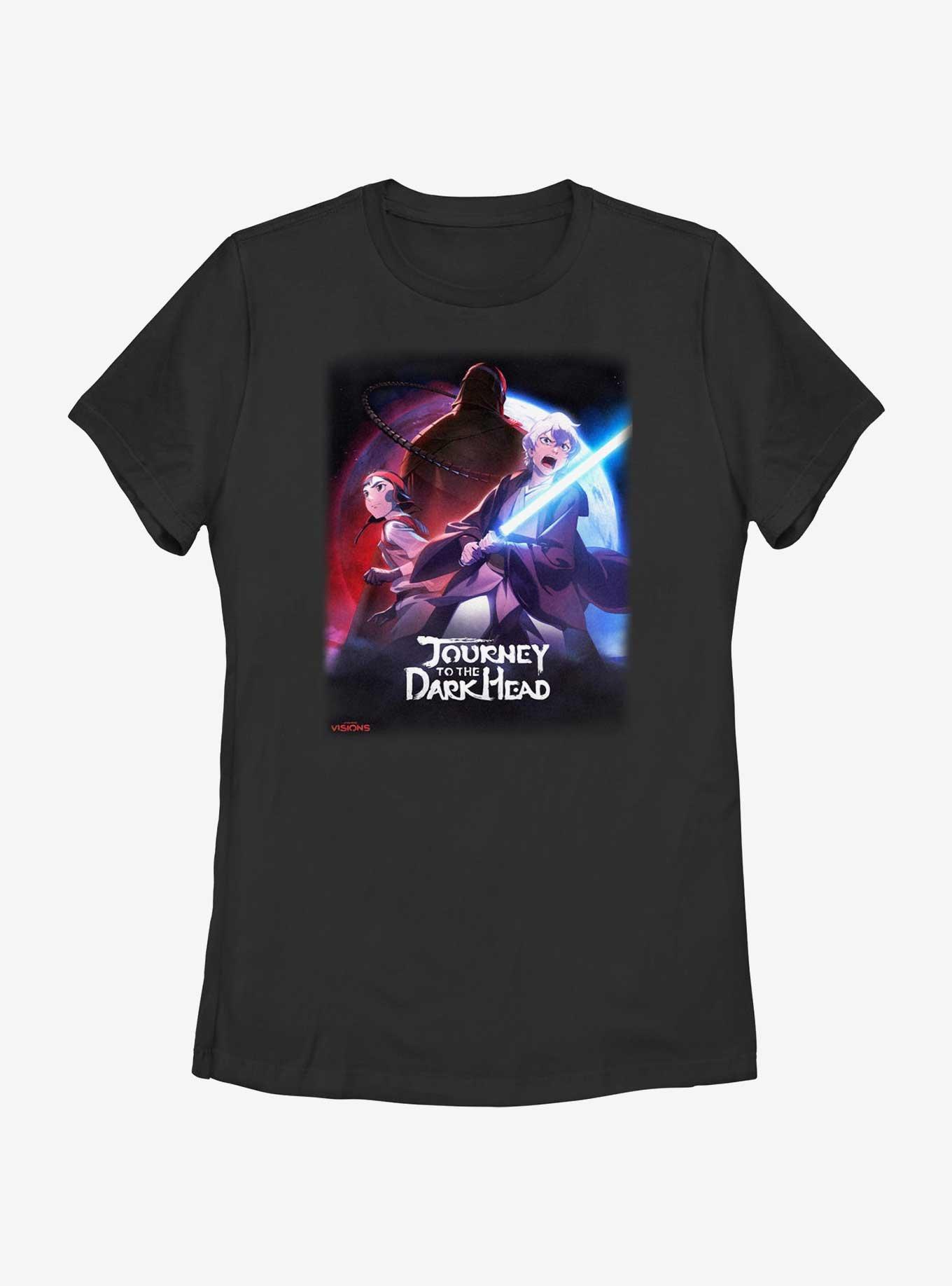 Star Wars: Visions Journey To The Dark Head Poster Womens T-Shirt, BLACK, hi-res